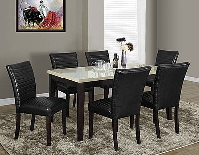 Costway Dining Table Set Modern 7 PCS For 6 Dining Room Table Set