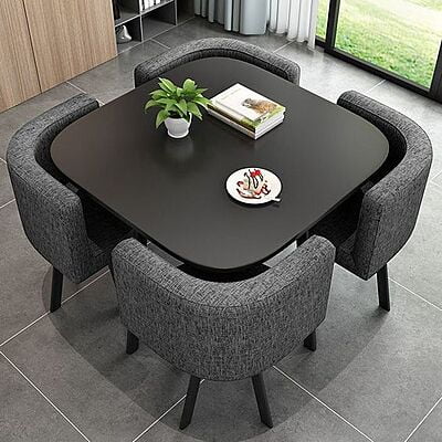Modern Square Dining Table And Chair Set Dining Table and Chair For Dining Room