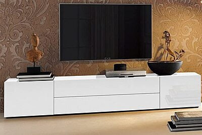 Sisvo Tv Unit for Living Room, TV Entertainment Unit up to 70''