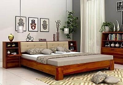 Solid sheesham wood bedroom set PABSS114