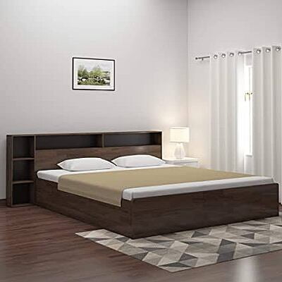Solid sheesham wood king size bed with drawers PABSS120